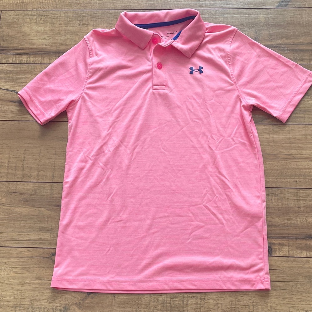 Under Armour Kids Polo in Vibrant Pink